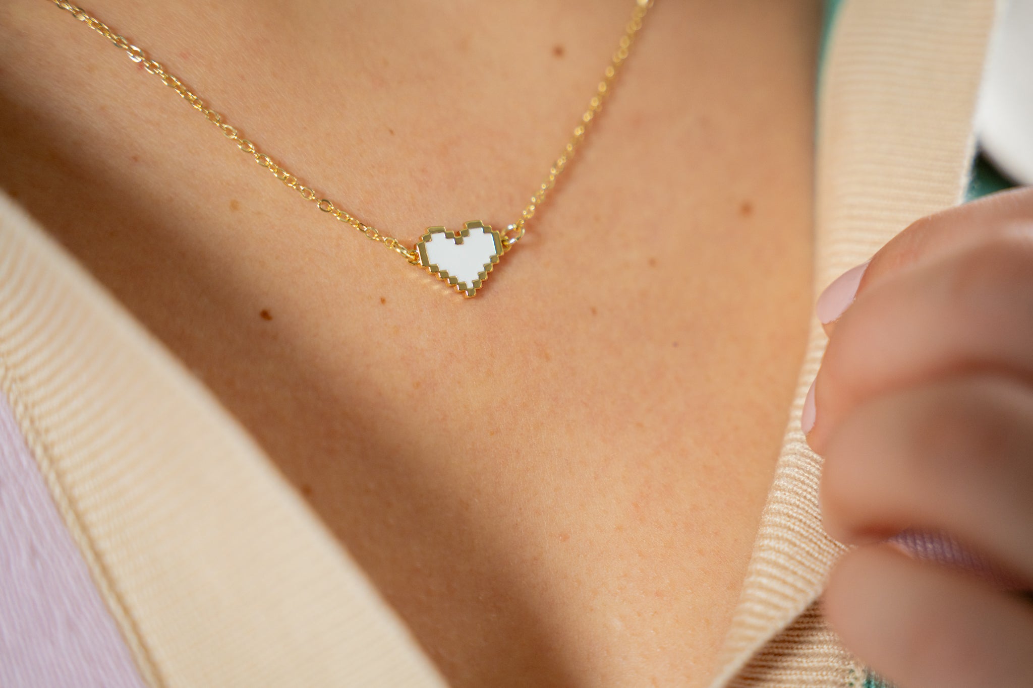 The Mario Heart Necklace