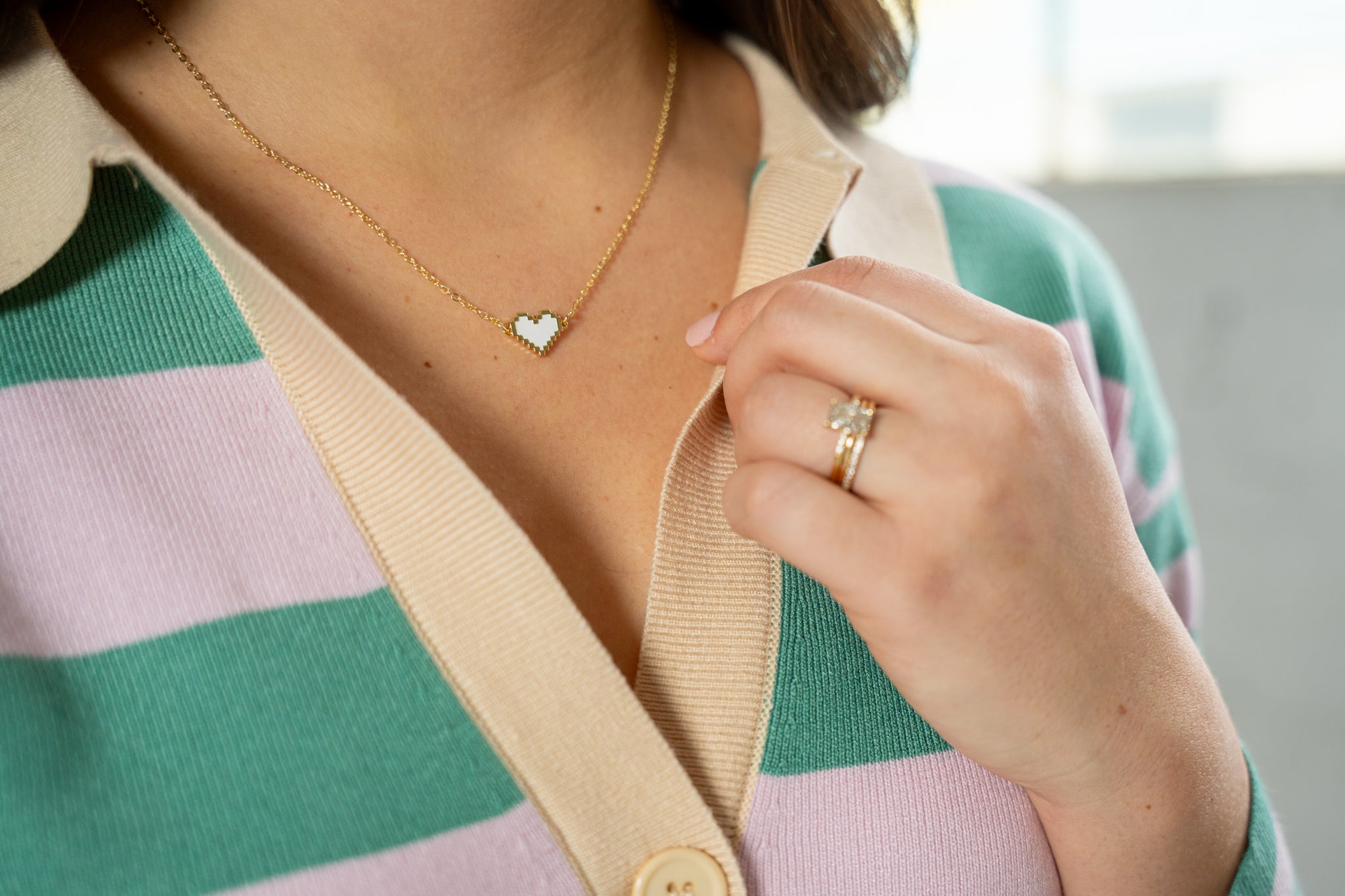 The Mario Heart Necklace