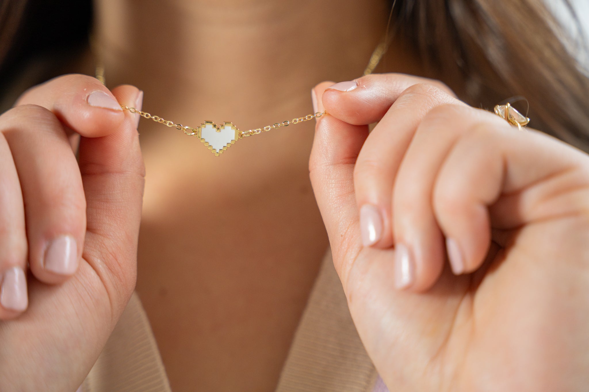 The Mario Heart Necklace