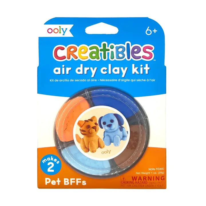 Creatibles D.I.Y. Air-Dry Clay Kit: Pet Bffs (Set of 4)