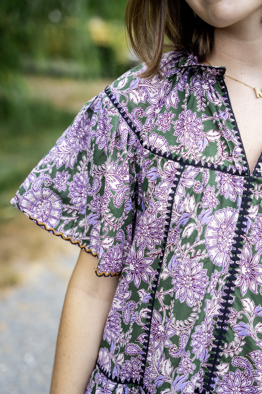 Peacock & Paisley Mini Dress