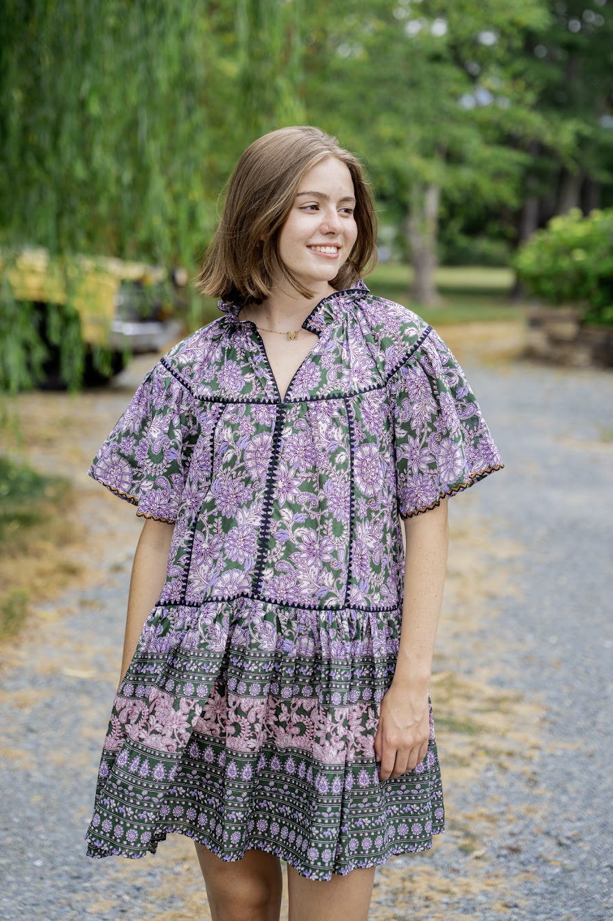 Peacock & Paisley Mini Dress