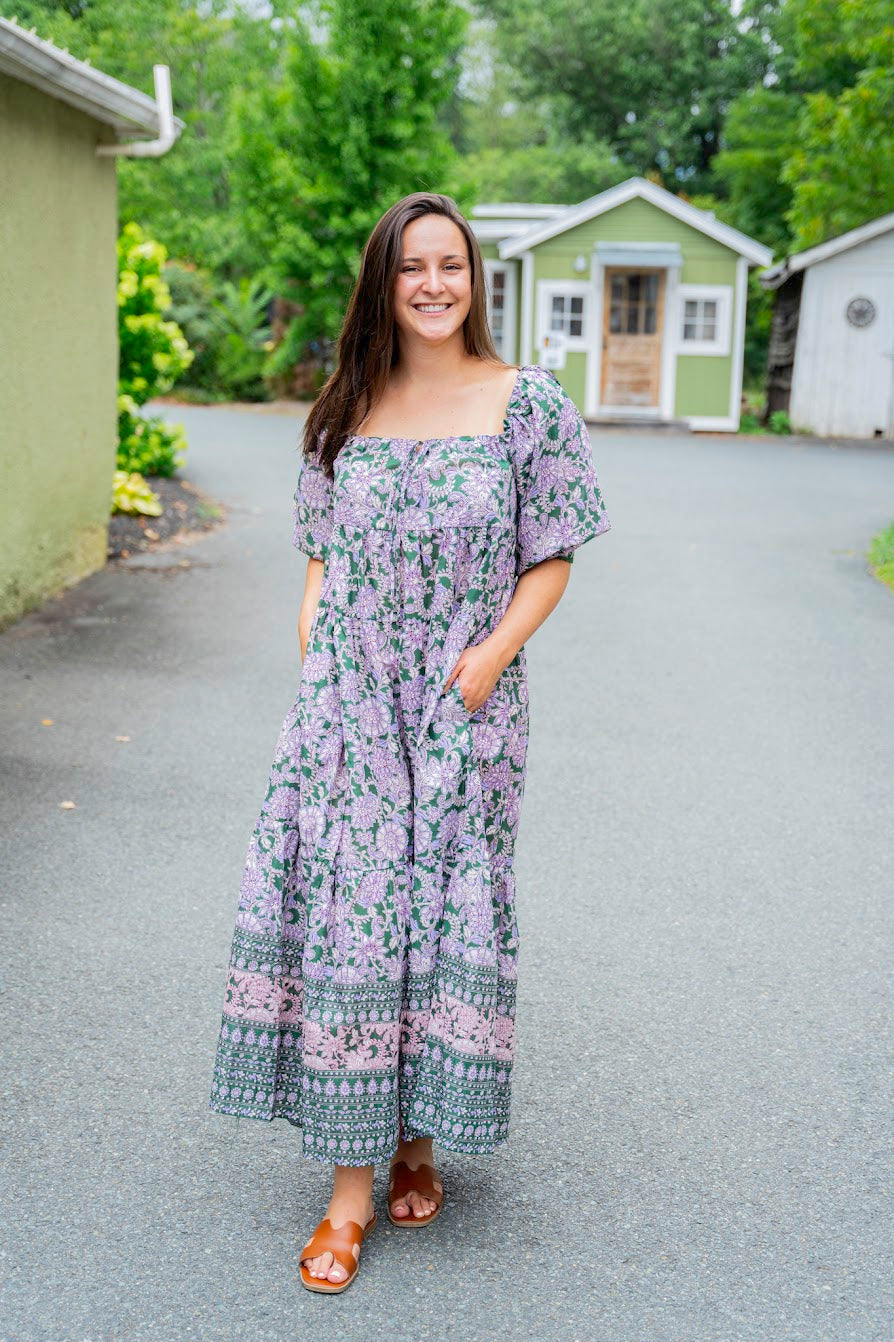 Peacock & Paisley Maxi Dress