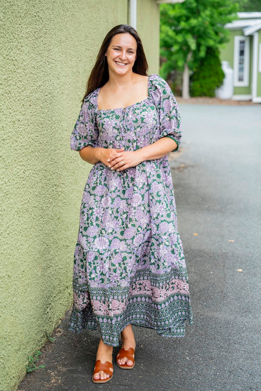 Peacock & Paisley Maxi Dress