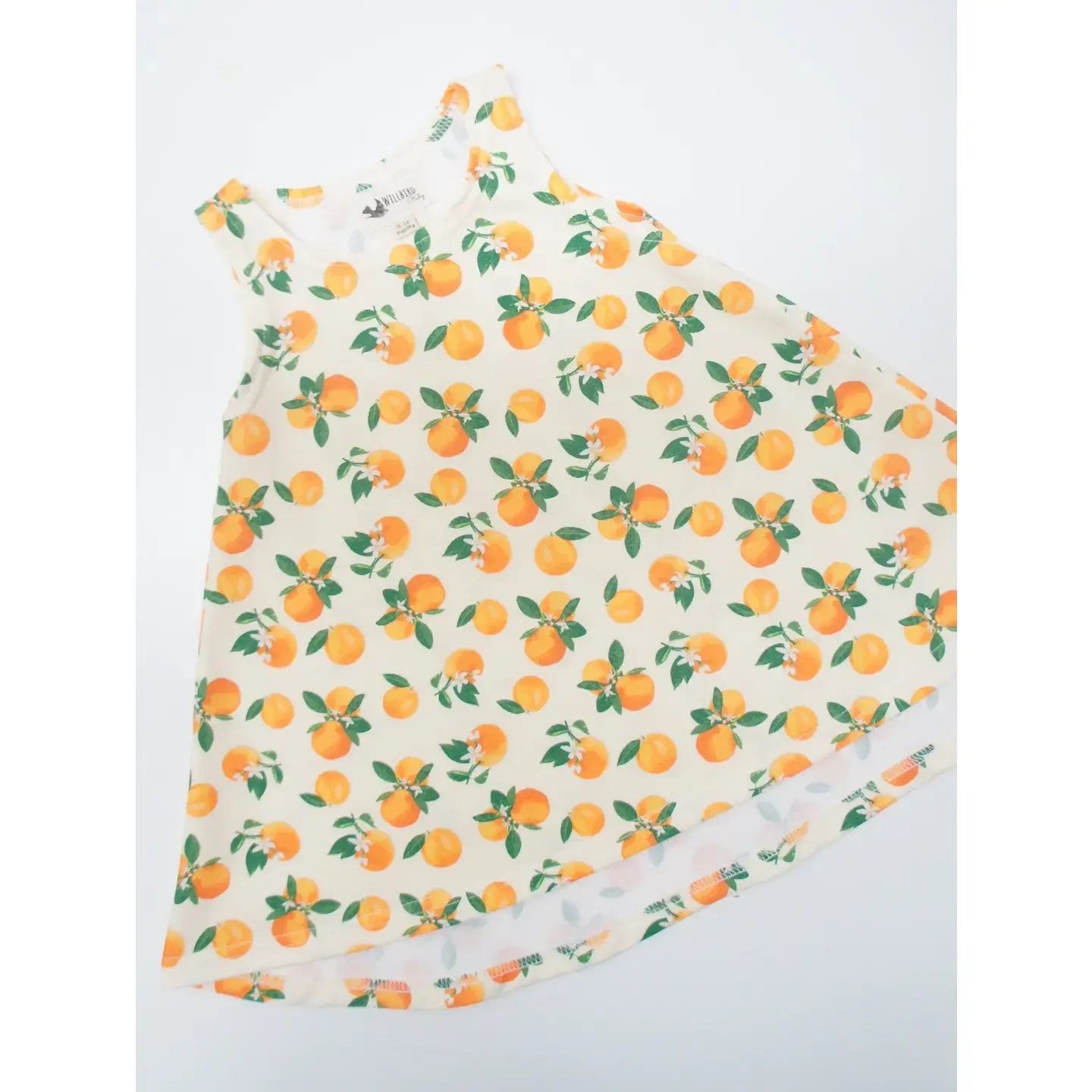 Chickadee Swing Dress, Oranges | Sleeveless