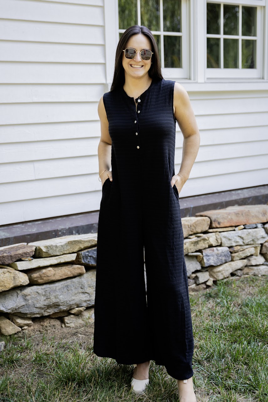 Black & Buttons Jumpsuit