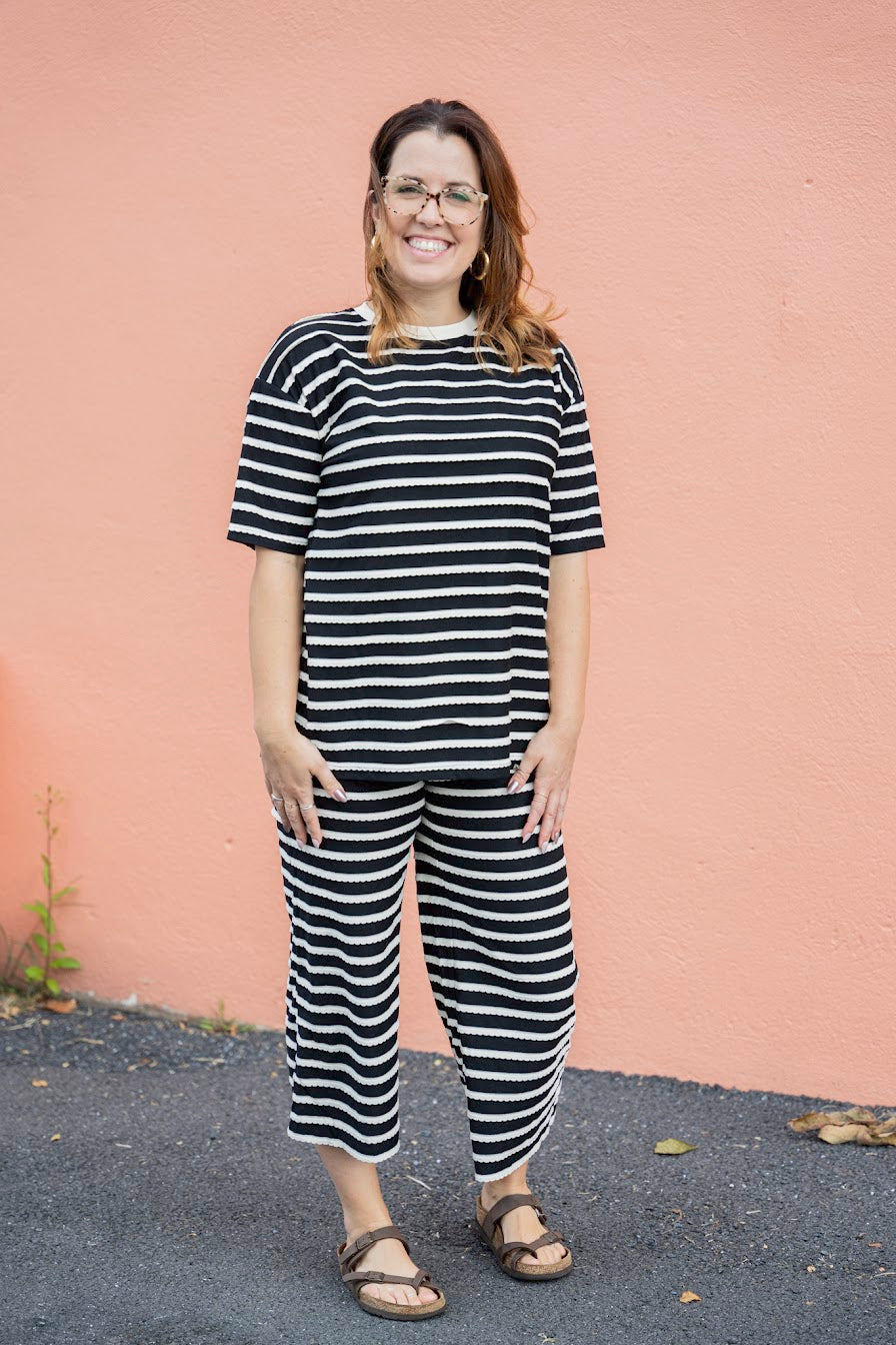 Scallop Stripe Pant