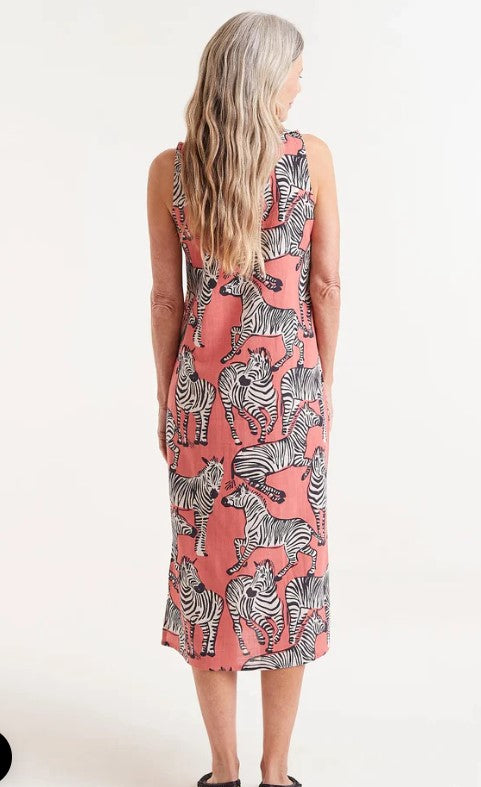 The Safari Print Midi Dress