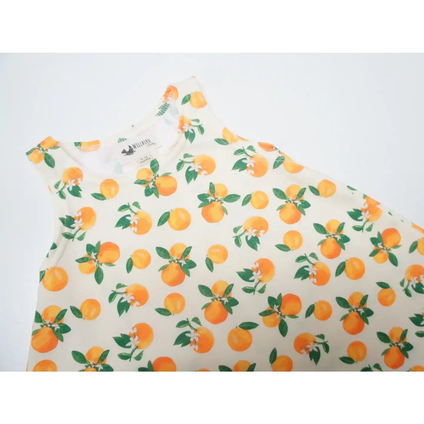 Chickadee Swing Dress, Oranges | Sleeveless